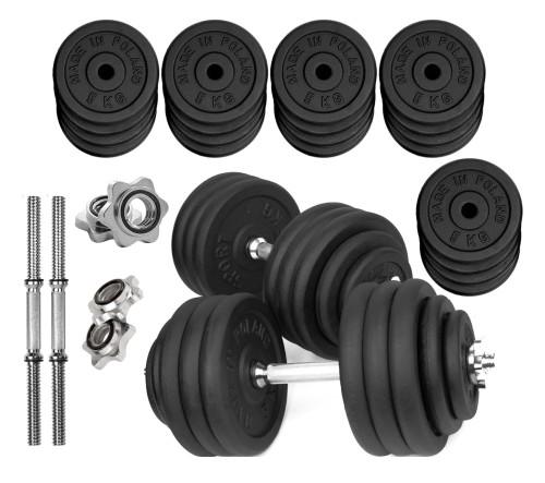 Hantle żeliwne regulowane 2x50kg zestaw 100kg