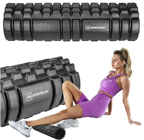 Roller wałek do masażu 45cm EVA z wypustkami rehabilitacja.webp