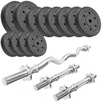 ZESTAW na domową siłownię 35kg SZTANGA obciążenia Z GRYFEM hantle