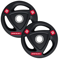 Obciążenie żeliwne talerze OLIMPIJSKIE 2x10kg 51mm GUMOWANE z uchwytami