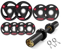 Hantla żeliwna OLIMPIJSKA 1x25kg obciążenia 51mm gryf ŁOŻYSKOWANY regulacja