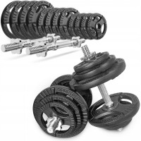 Hantle żeliwne kierownice regulowane 2x20KG ZESTAW 40kg
