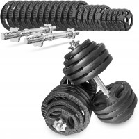 Hantle żeliwne kierownice regulowane 2x40kg zestaw 80kg
