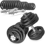 Hantle żeliwne kierownice regulowane 2x30kg zestaw 60kg