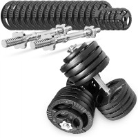 Hantle żeliwne kierownice regulowane 2x45kg zestaw 90kg