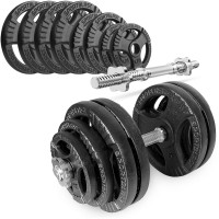 Hantla żeliwna regulowana 1x30KG kierownice ZESTAW 30kg