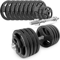Hantla żeliwna regulowana 1x45KG kierownice ZESTAW 45kg