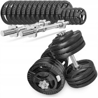 Hantle żeliwne kierownice regulowane 2x35kg zestaw 70kg