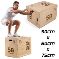 SKRZYNIA PLYOMETRYCZNA 50x60x75cm do ćwiczeń fitness crossfit JUMP BOX