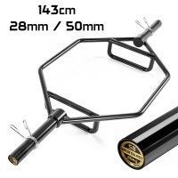 OUTLET!!! Gryf OLIMPIJSKI HEKSAGONALNY TRAP BAR 143cm 50mm DO MARTWEGO CIĄGU