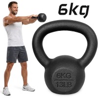 Kettlebell 6kg kettle żeliwny odważnik hantel kula do ćwiczeń CROSSFIT