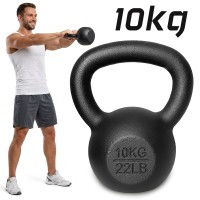 Kettlebell 10kg kettle żeliwny odważnik hantel kula do ćwiczeń CROSSFIT