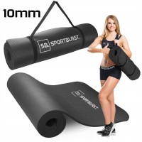 Mata gimnastyczna FITNESS JOGA karimata do ćwiczeń antypoślizgowa  PILATES